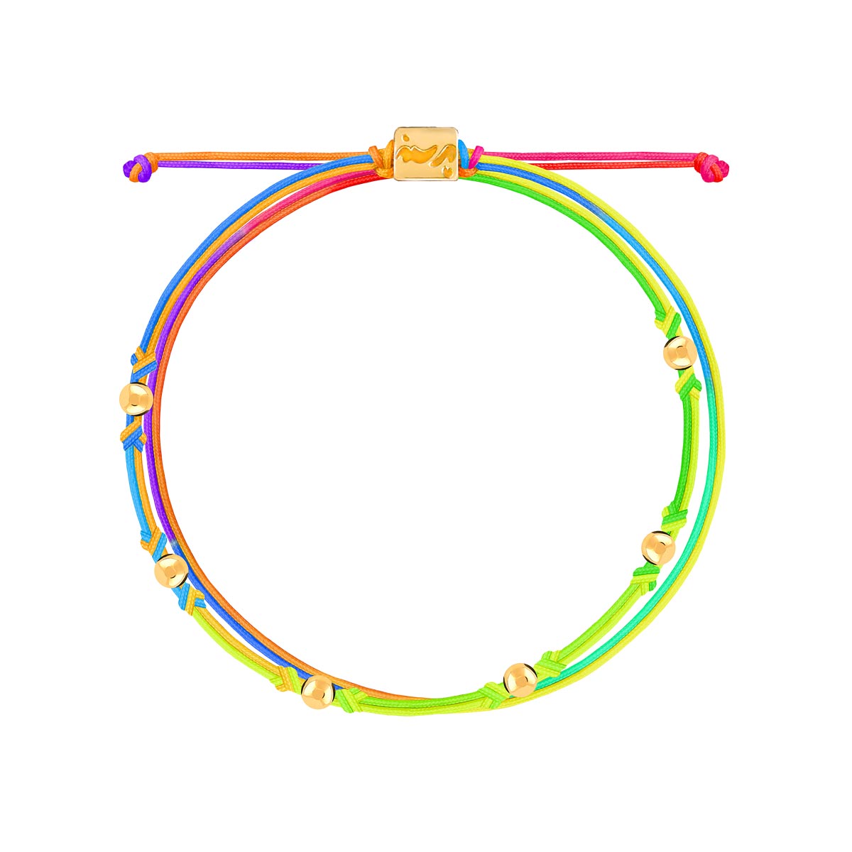 Eight-Ball rainbow Cord Bracelet