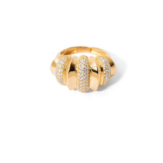Shell Diamond Ring