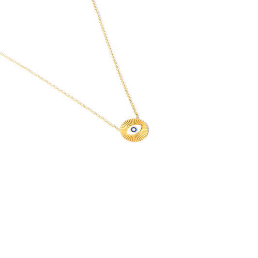 Enamel Eye Necklace