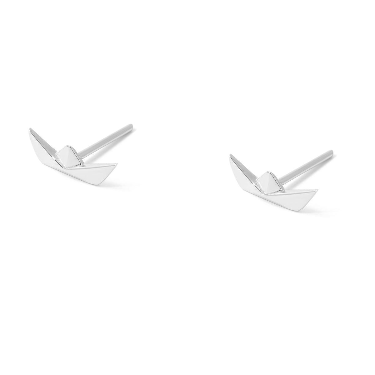 Paper Boat Stud Earrings