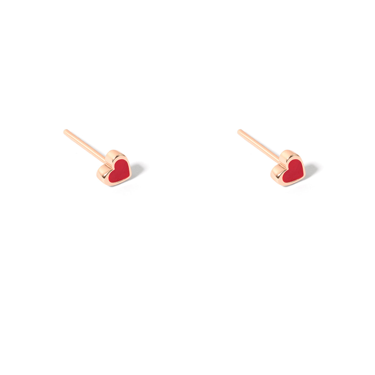 Red Heart Stud Earring