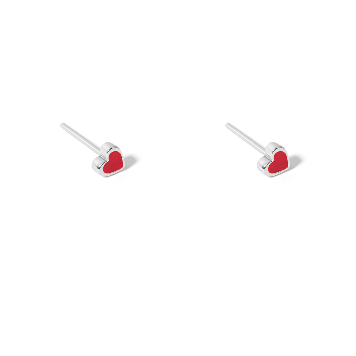 Red Heart Stud Earring