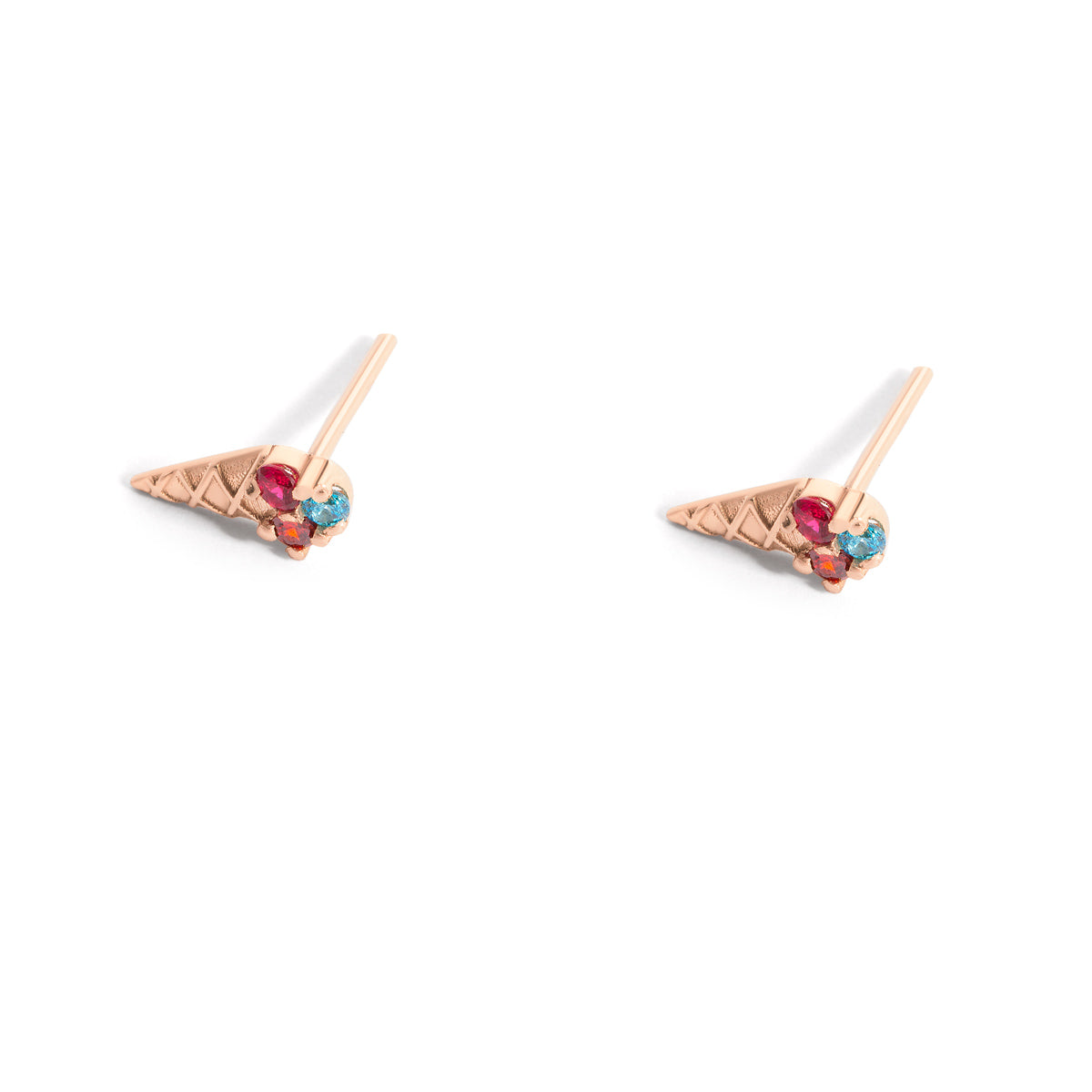 Ice Cream Cone Stud Earring