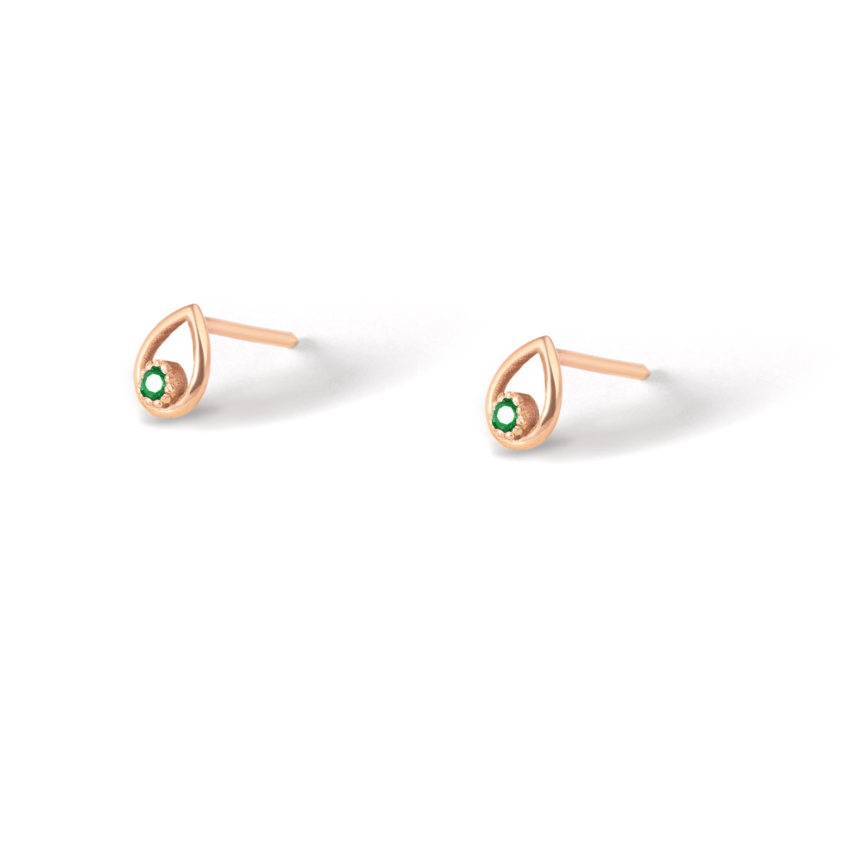 Green Tears Stud Earring