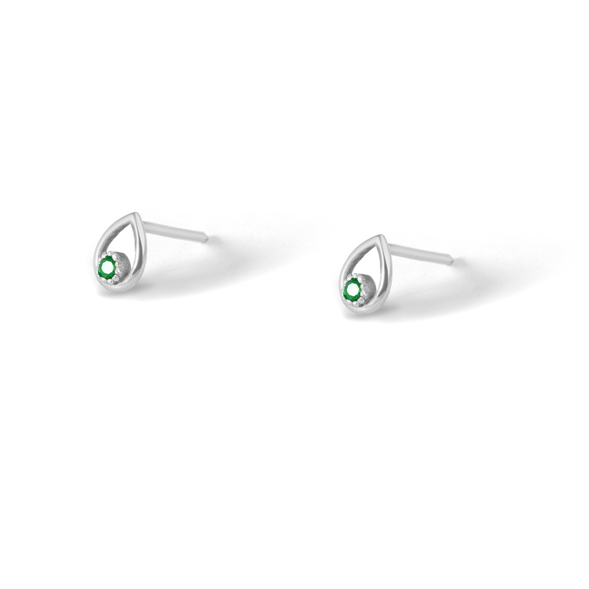 Green Tears Stud Earring