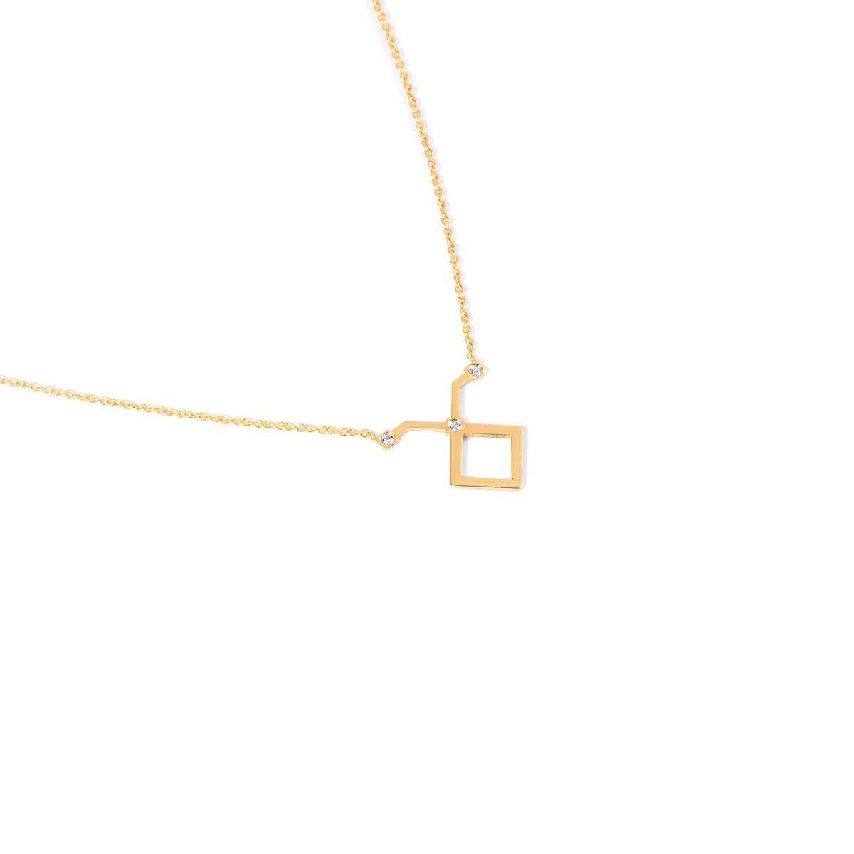 Taurus Zodiac Sign Diamond Necklace