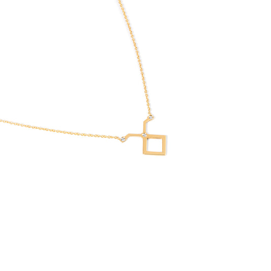 Taurus Zodiac Sign Diamond Necklace