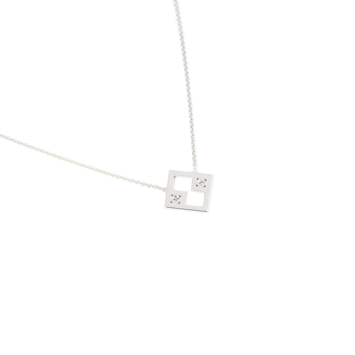 Cancer Zodiac Sign Diamond Necklace