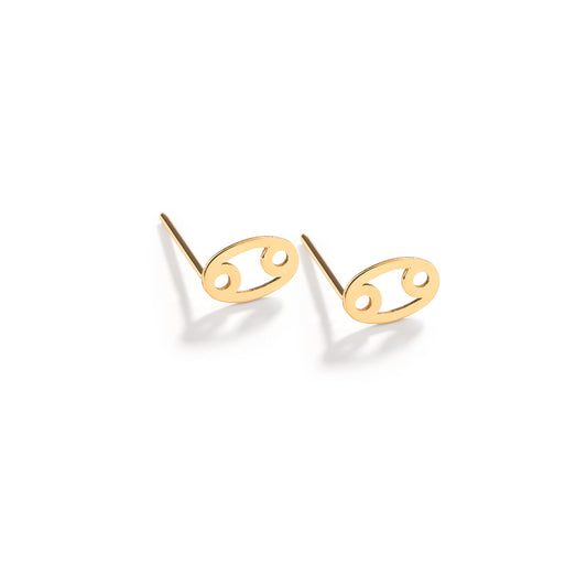 Cancer Sign Stud Earrings