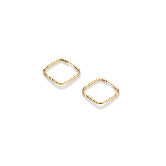 Rhombus Hoop Earrings