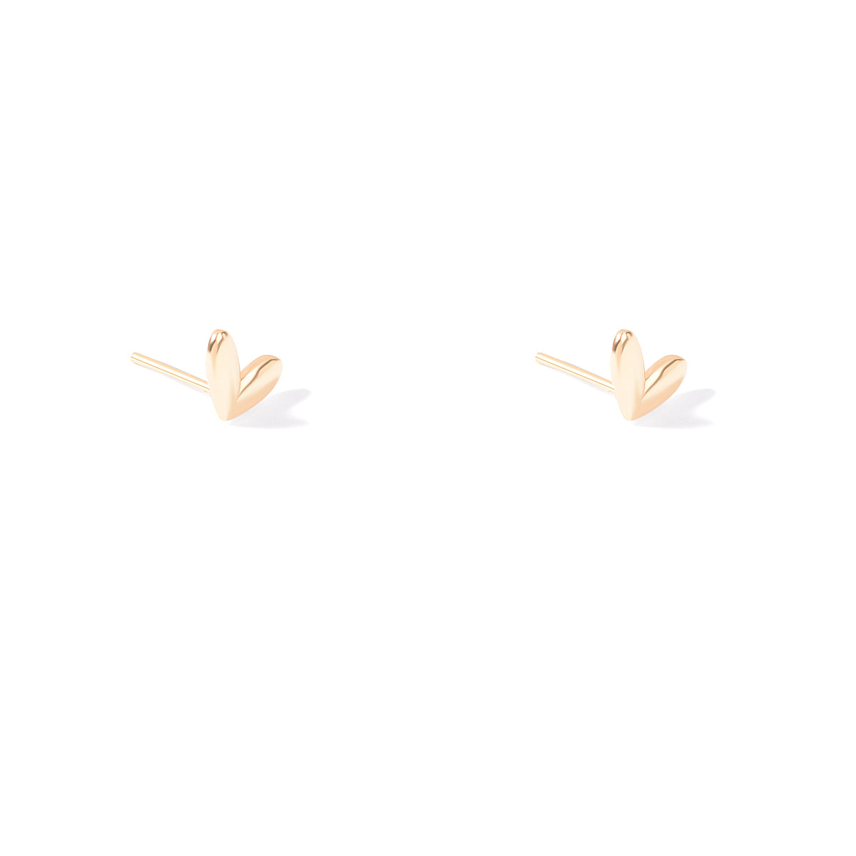 3D Heart Stud Earring
