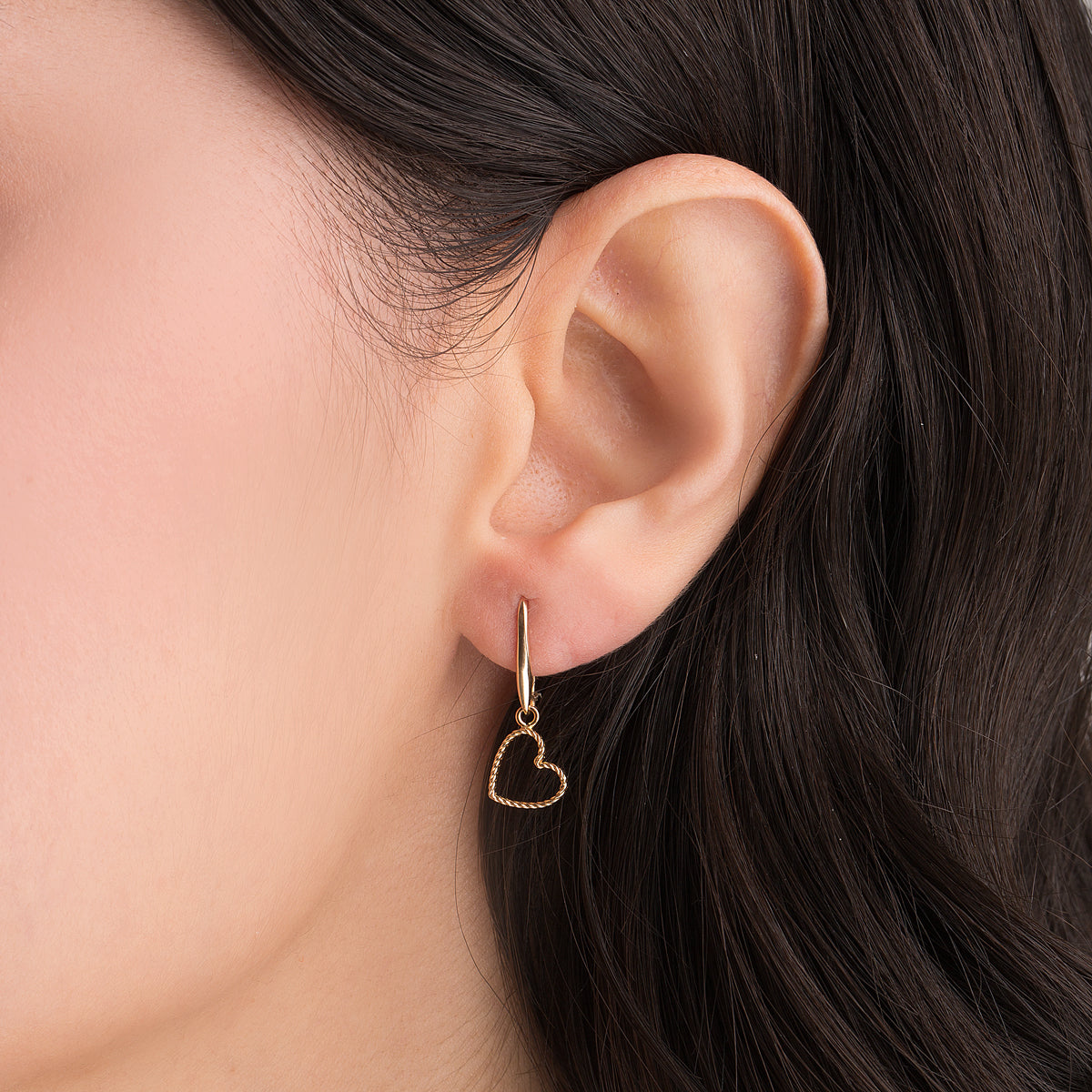 Heart Drop Earring