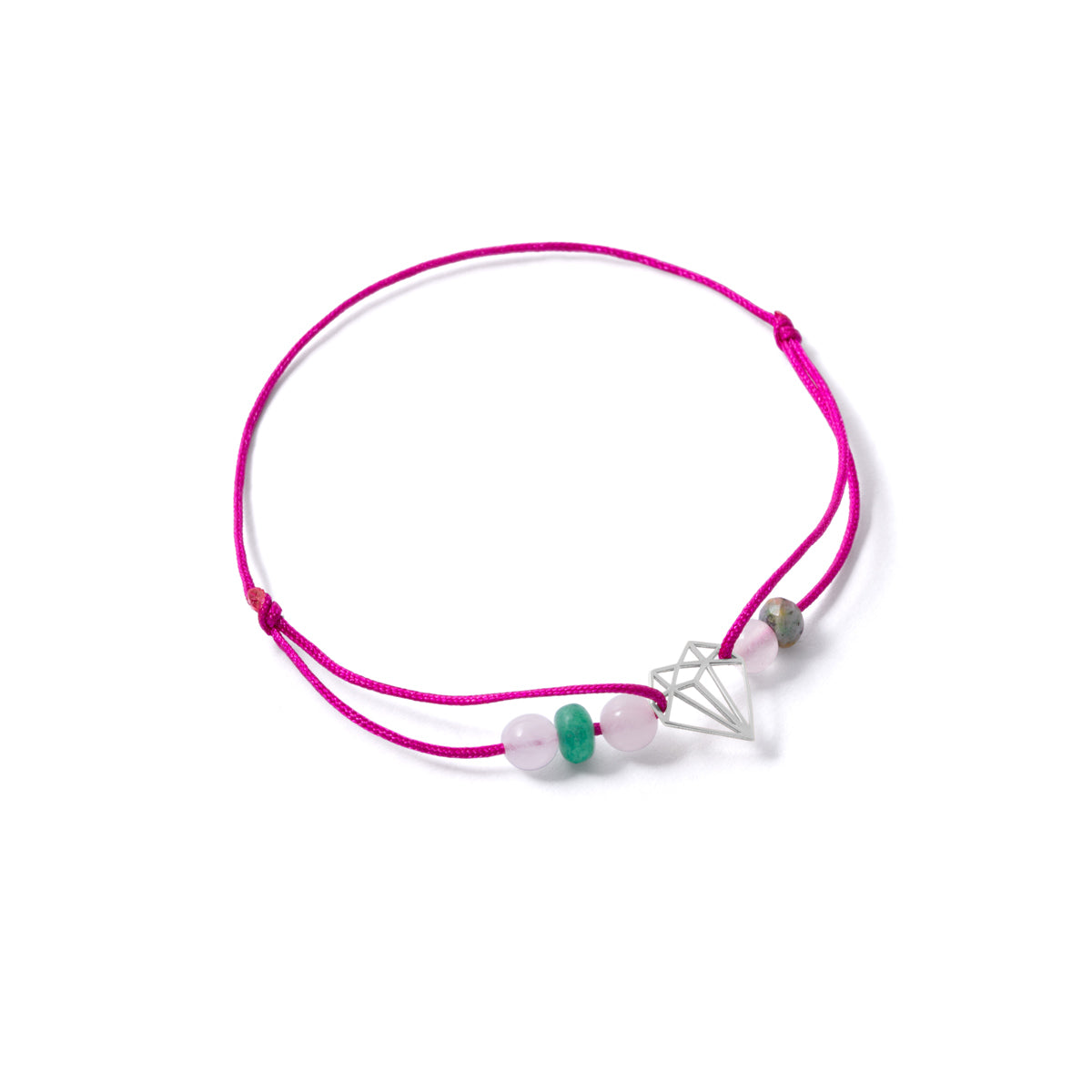 سوار من الحبل الماسي الهندسي