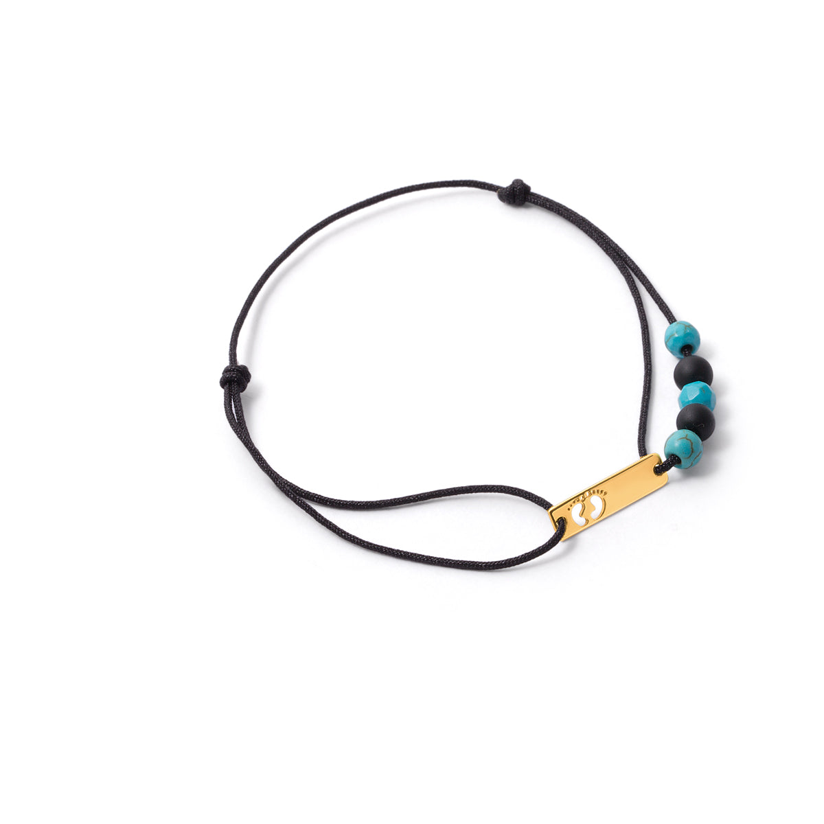 Foot Print Cord Bracelet
