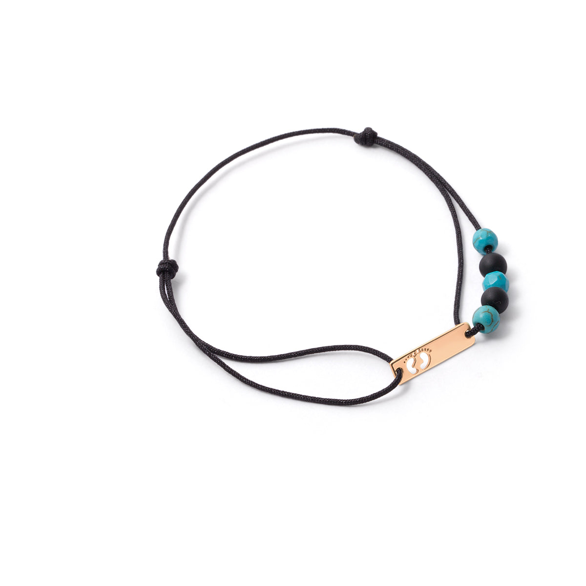 Foot Print Cord Bracelet