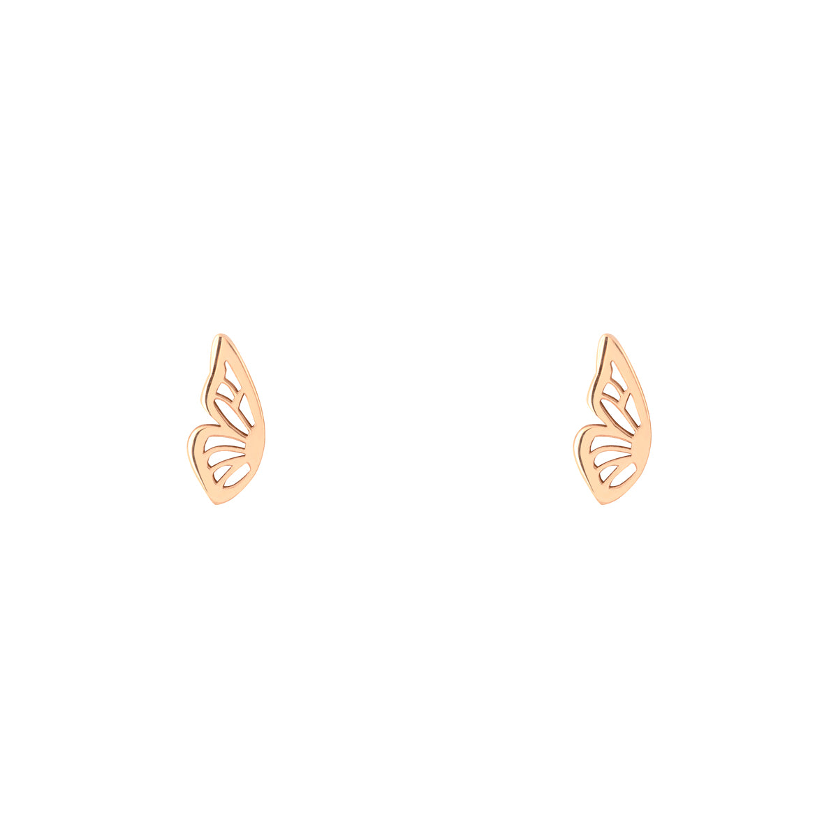 Half Butterfly Stud Earrings