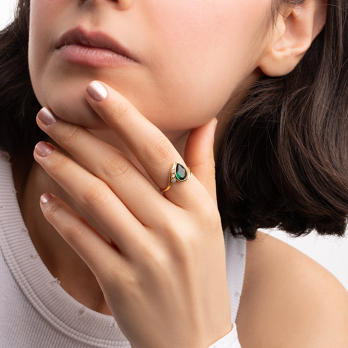 Green Tear Ring