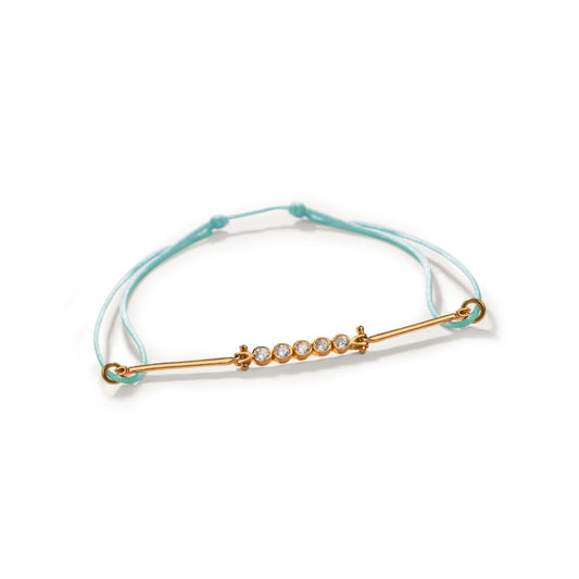 Blue Sparkle Cord Bracelet