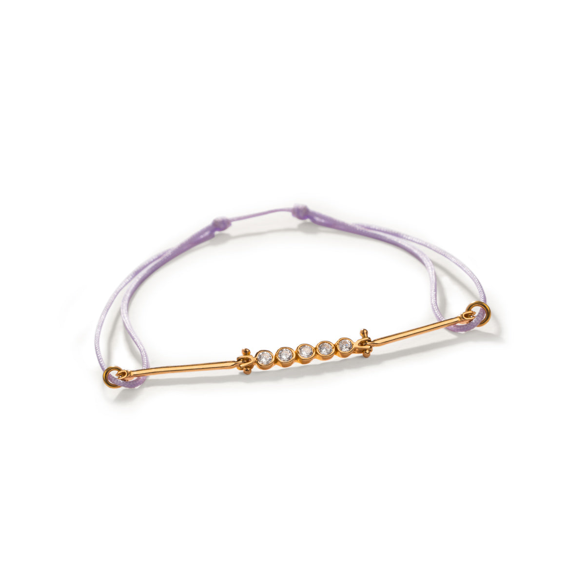 Purple Sparkle Cord Bracelet