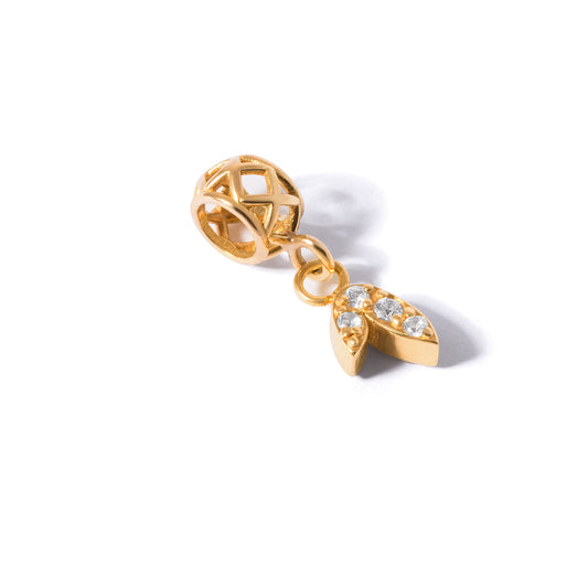 Leaf Diamond Charm