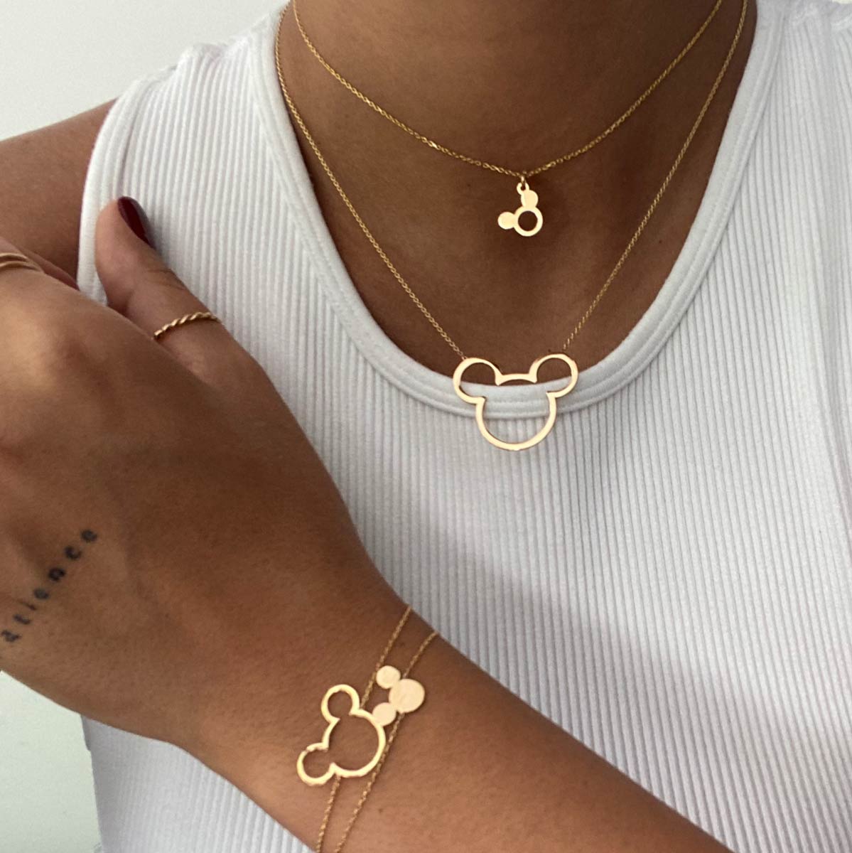 Micky Mouse Chain Necklace