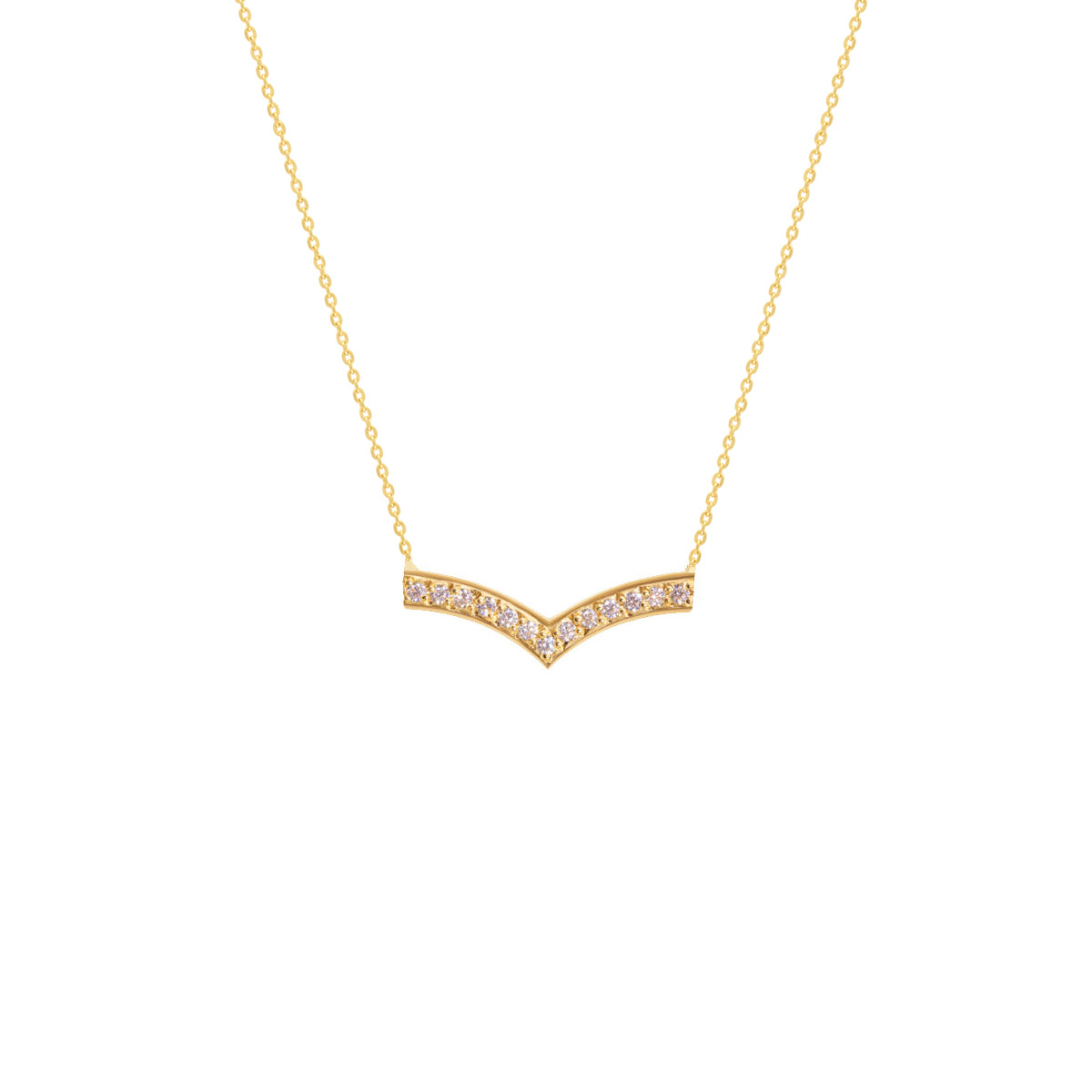 Golden V Spark Necklace