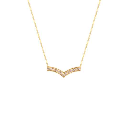 Golden V Spark Necklace