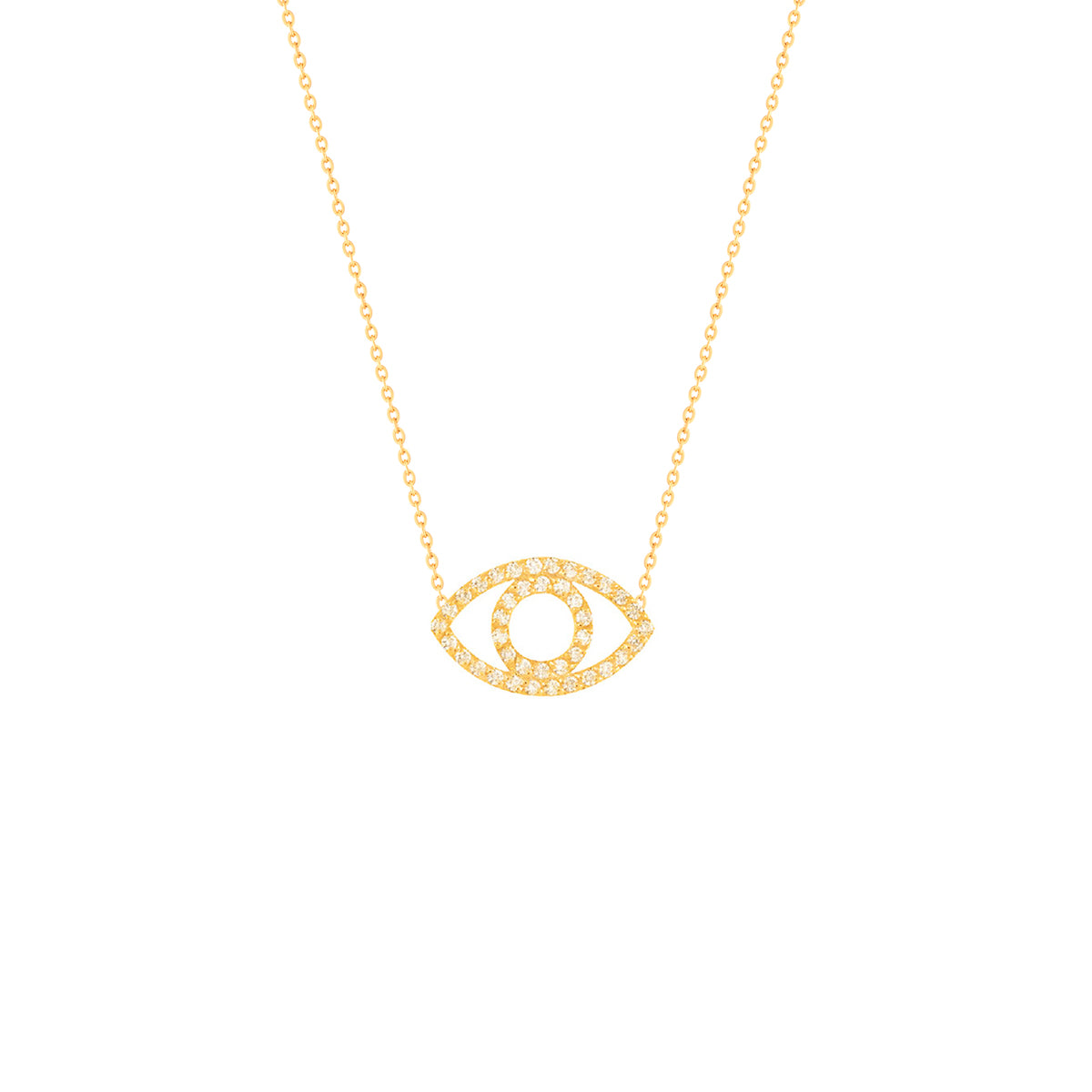 Devil Eye Diamond Necklace