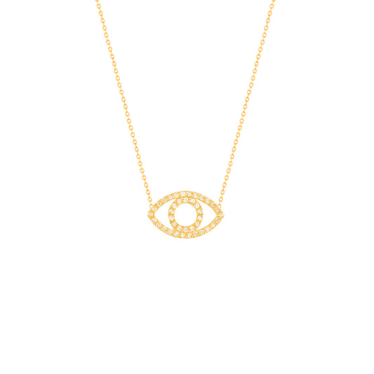 Devil Eye Diamond Necklace