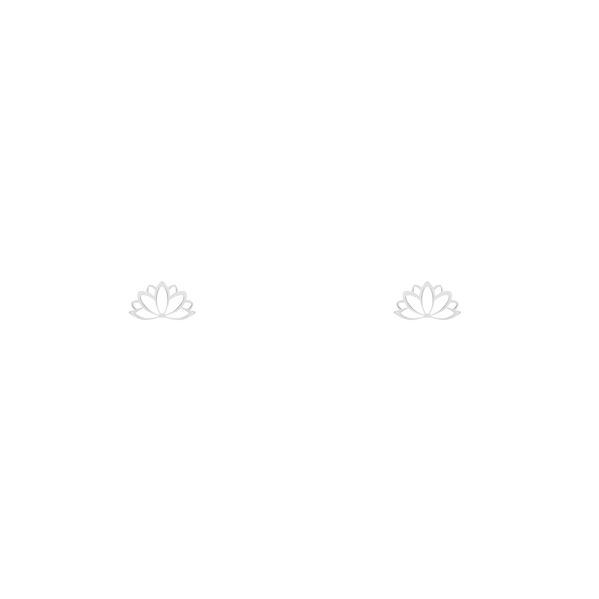 Lotus Stud Earring