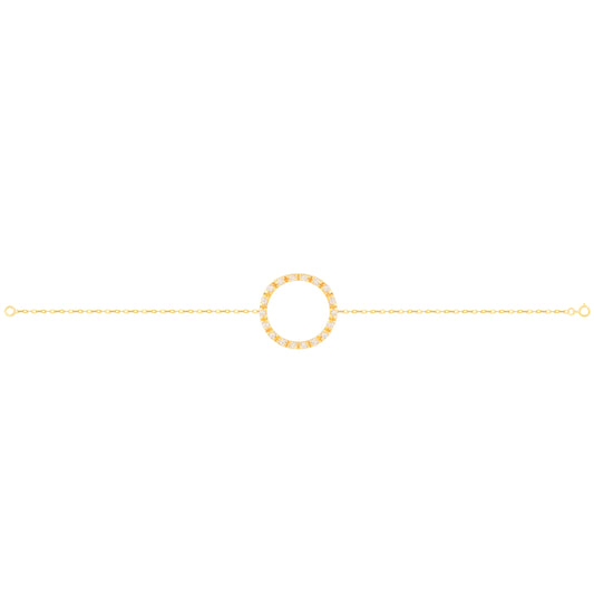 Pavé Halo Chain Bracelet