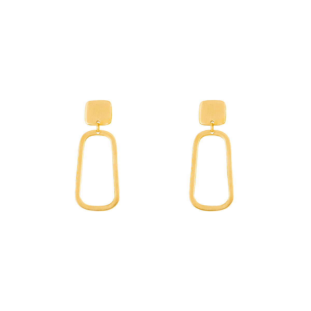 Square And Rectangle Stud Earring