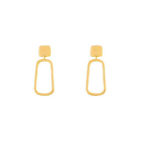 Square And Rectangle Stud Earring