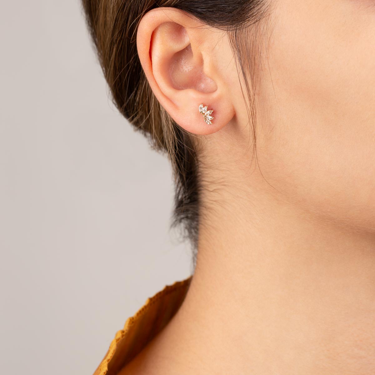 5 Marquise Stud Earring