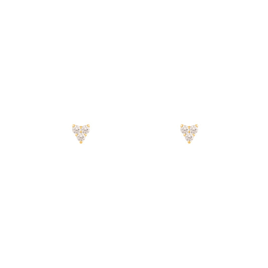 Three Luna Stud Earring