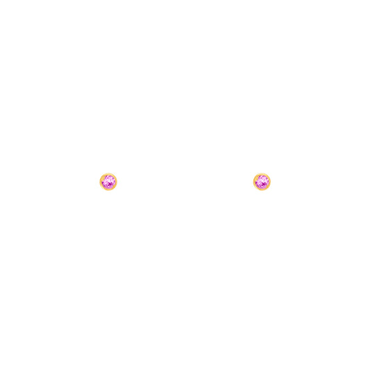 Pink Luna Stud Earring