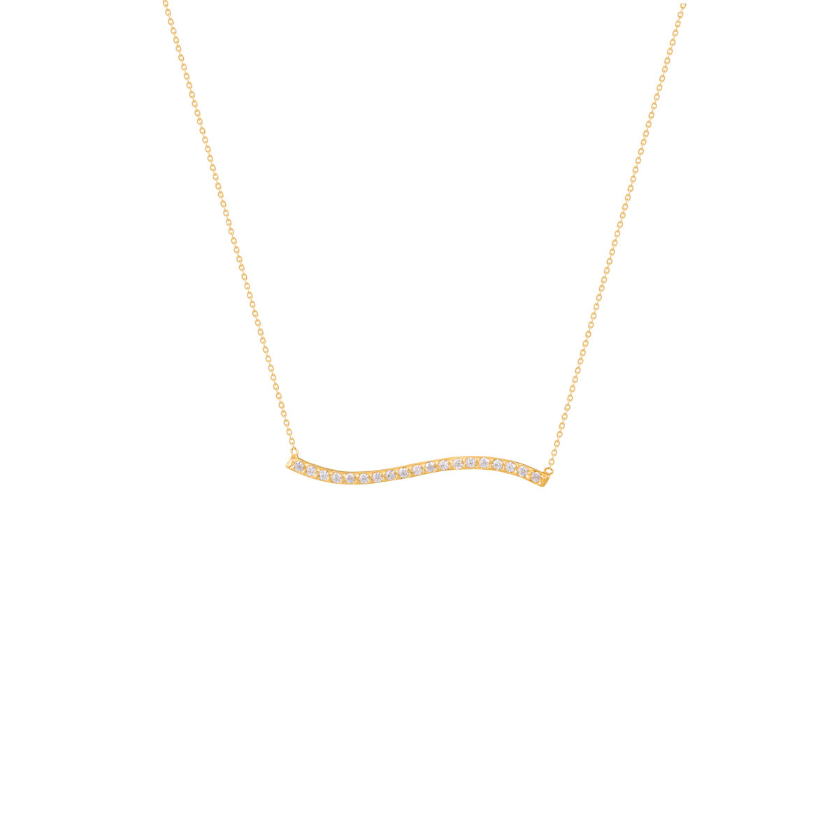 Golden Wave Necklace