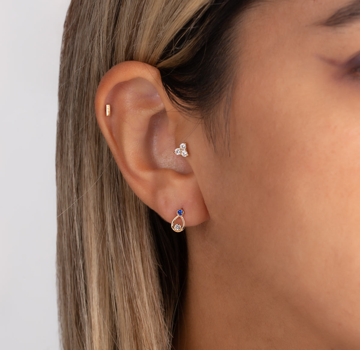 Blue Moon Stud Earring
