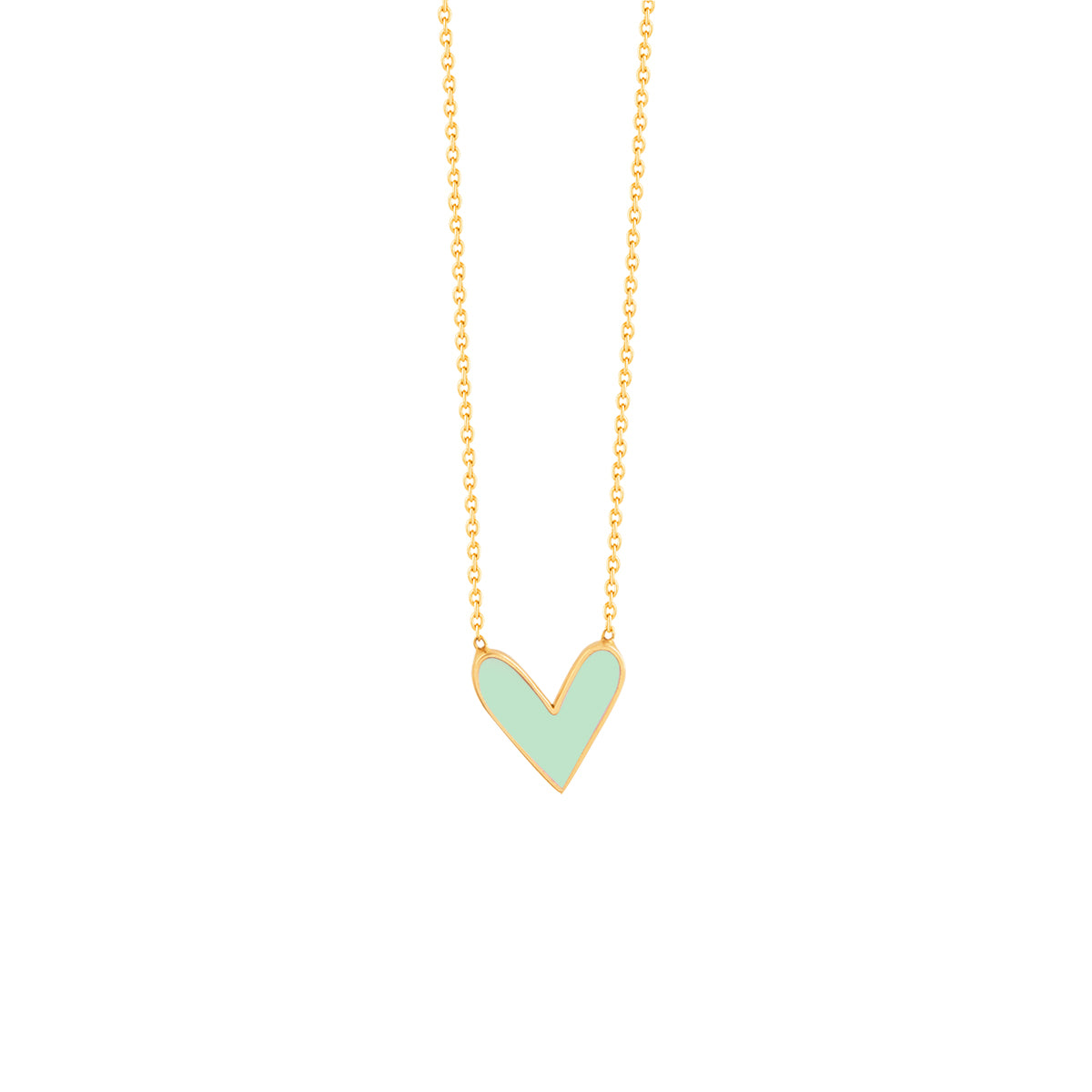 Green Heart Necklace