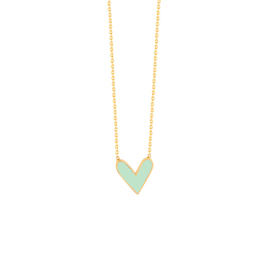 Green Heart Necklace