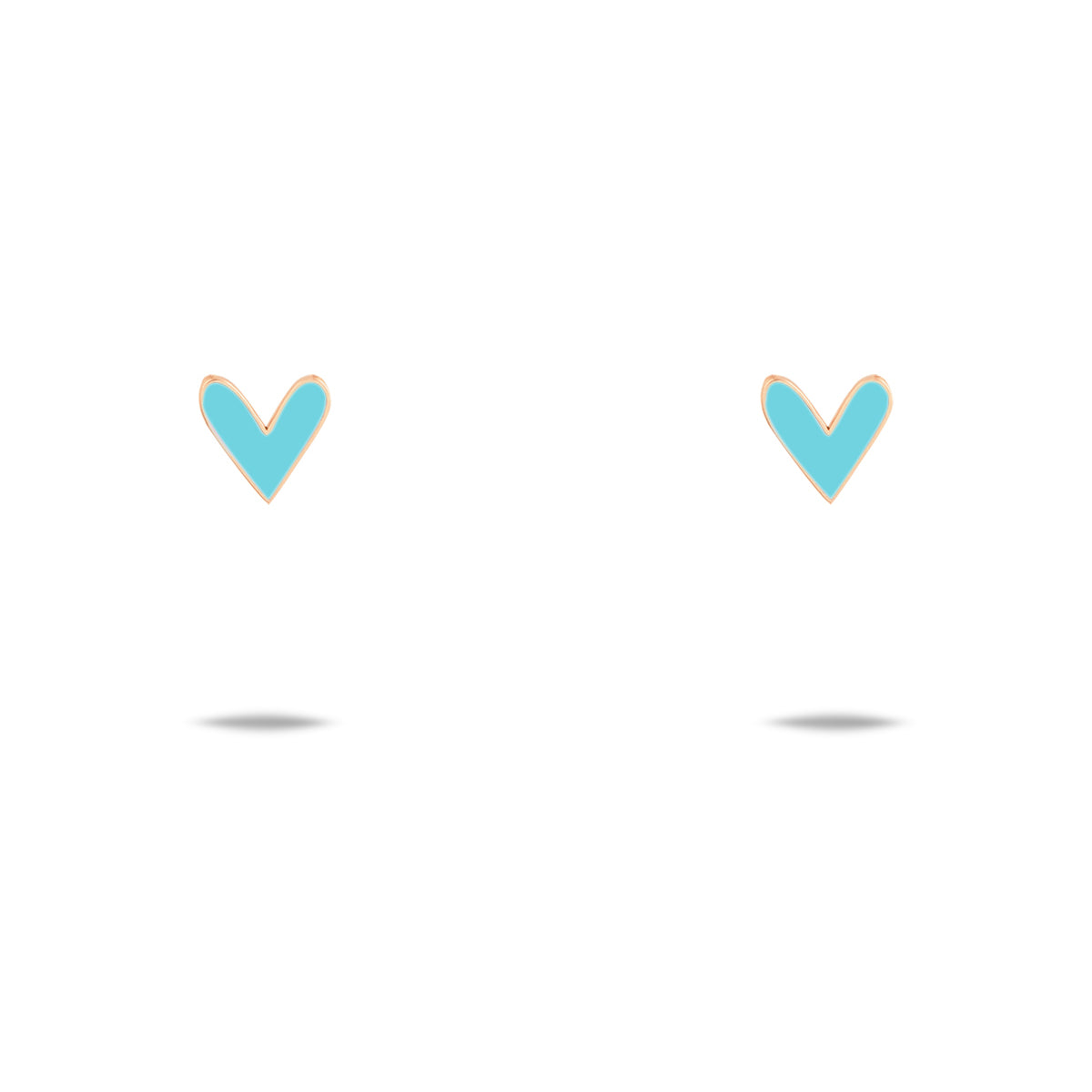 Blue Heart Stud Earring