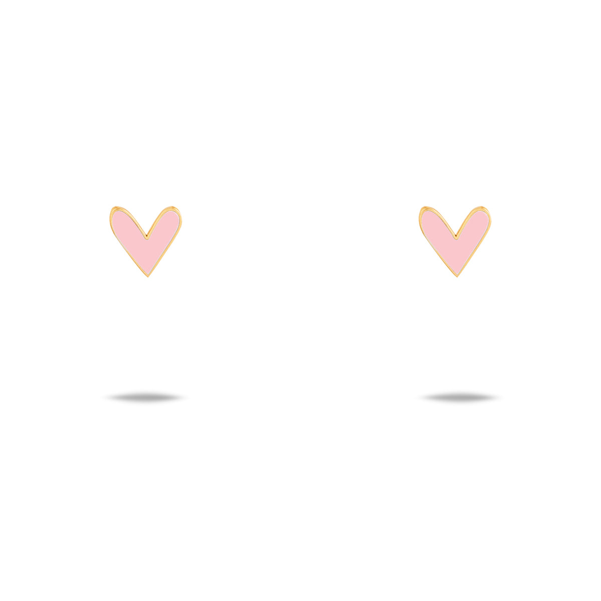 Pink Heart Stud Earring