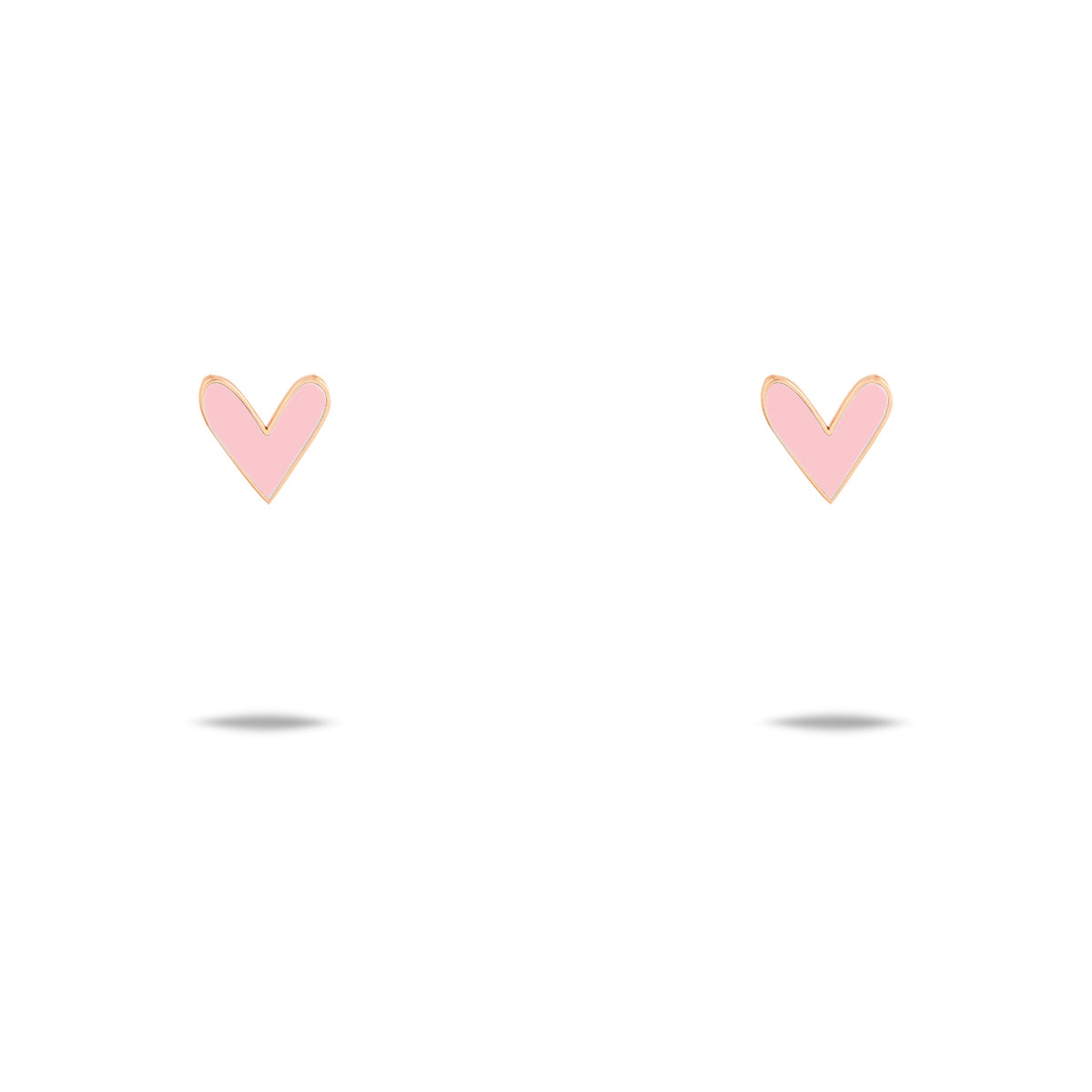 Pink Heart Stud Earring