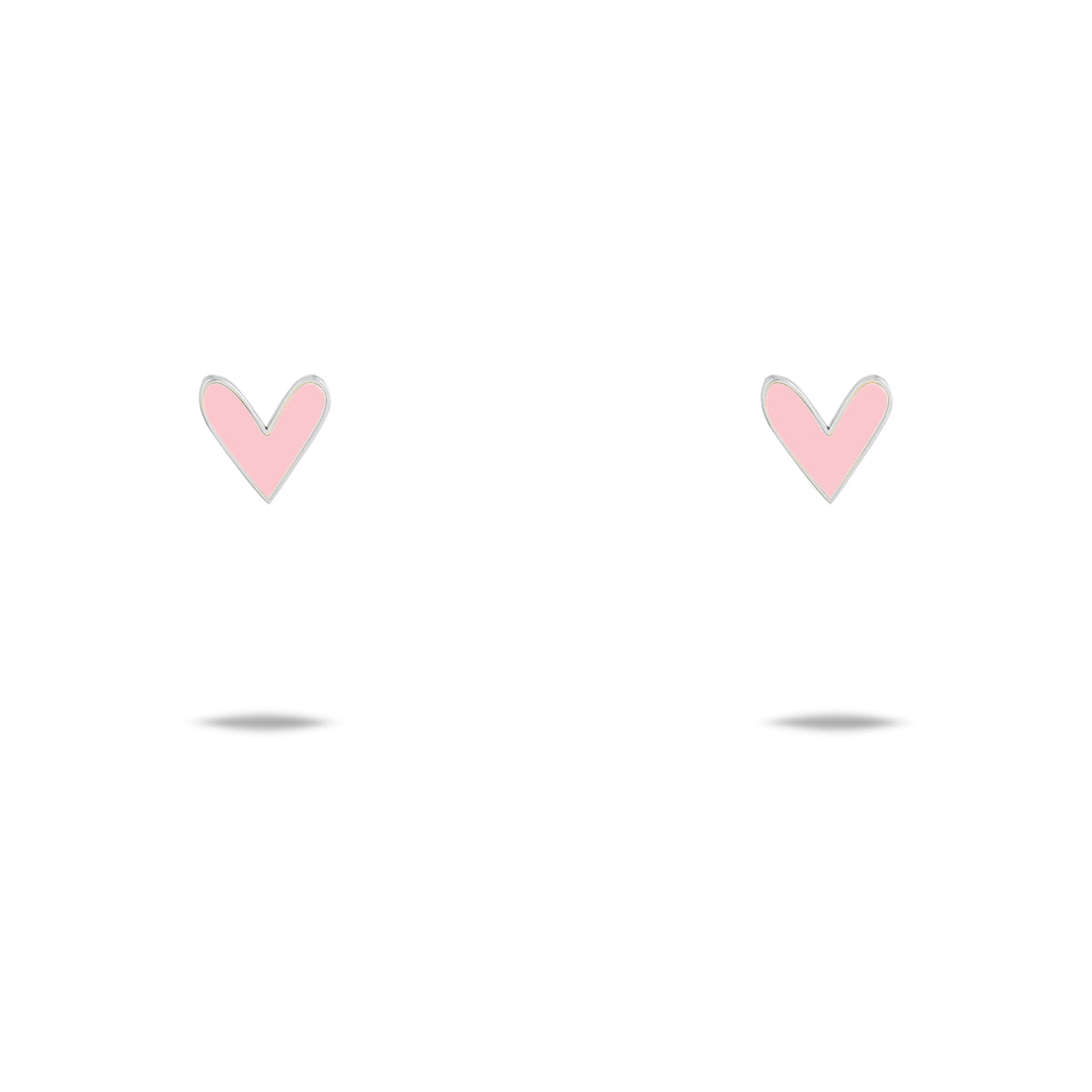 Pink Heart Stud Earring