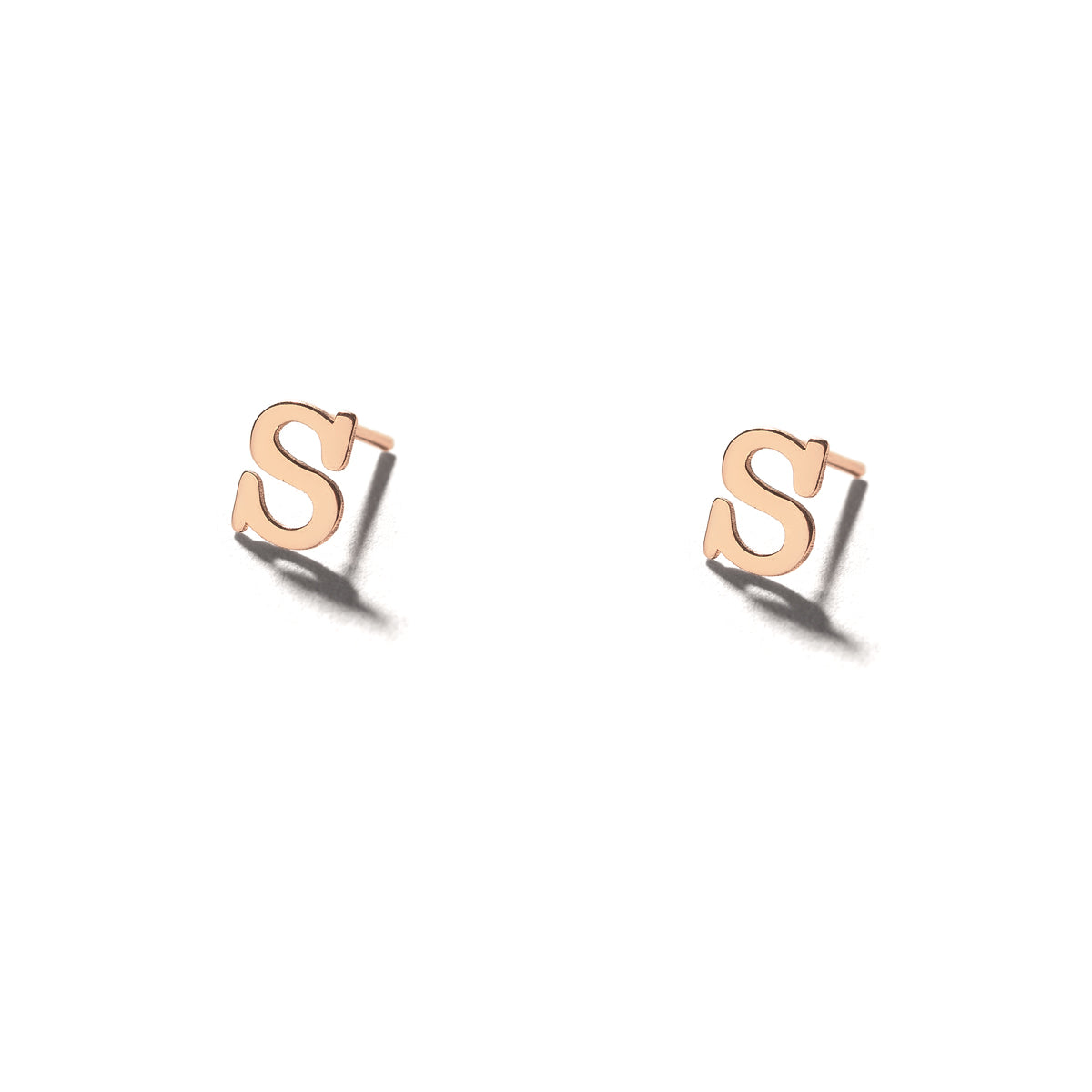 Letter "S" Stud Earring