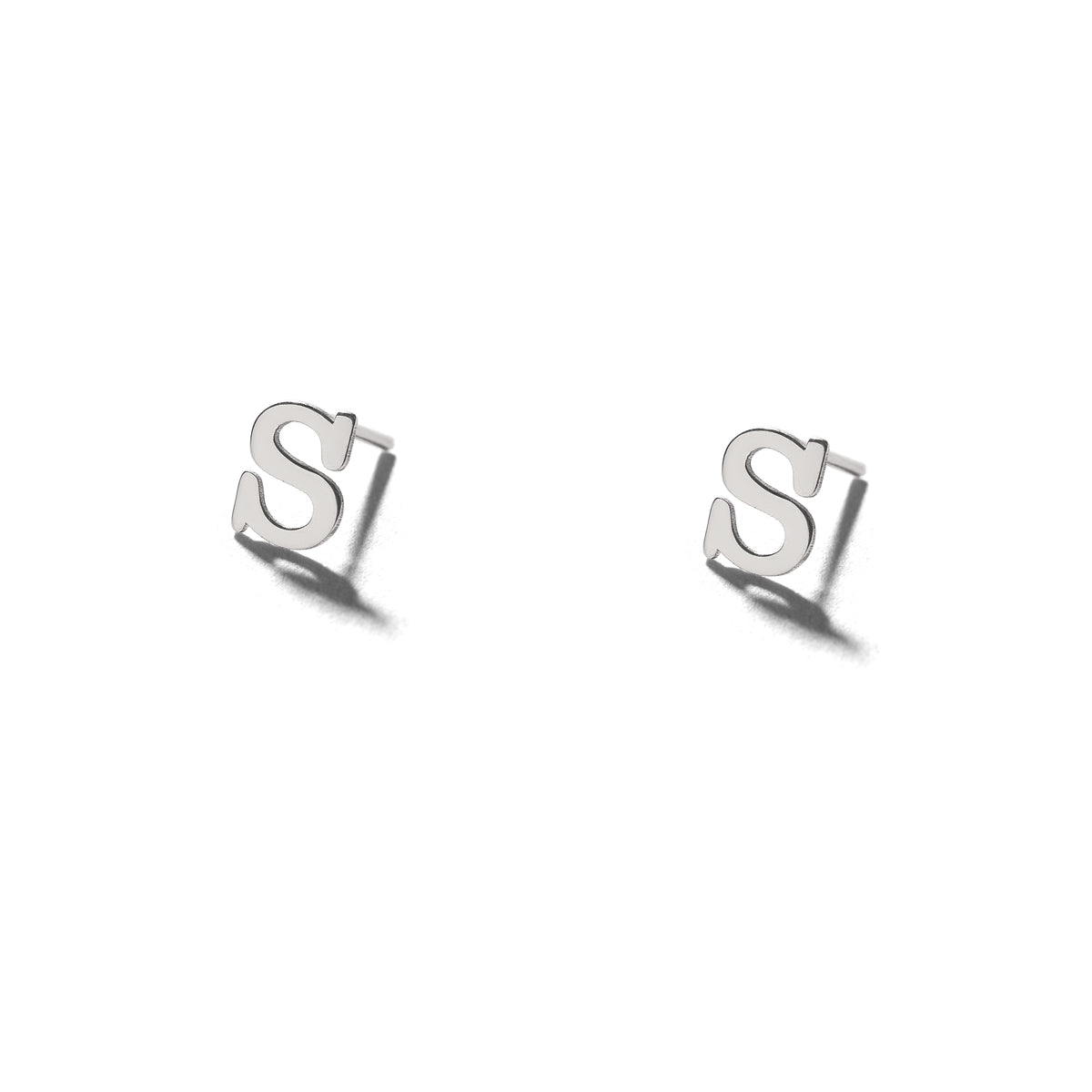 Letter "S" Stud Earring