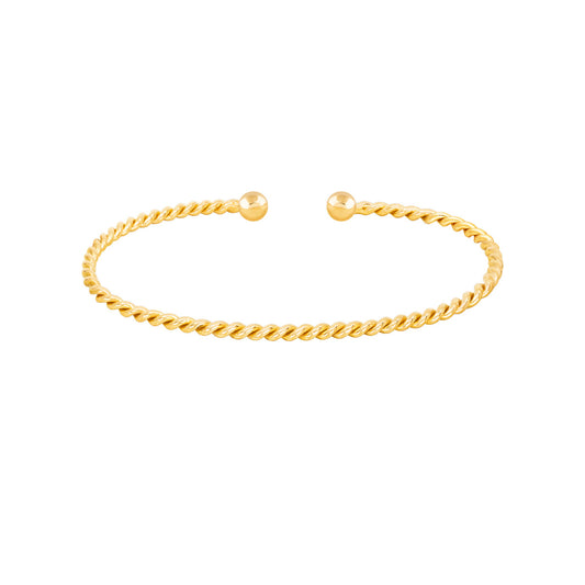 Orb Twisted Bangle