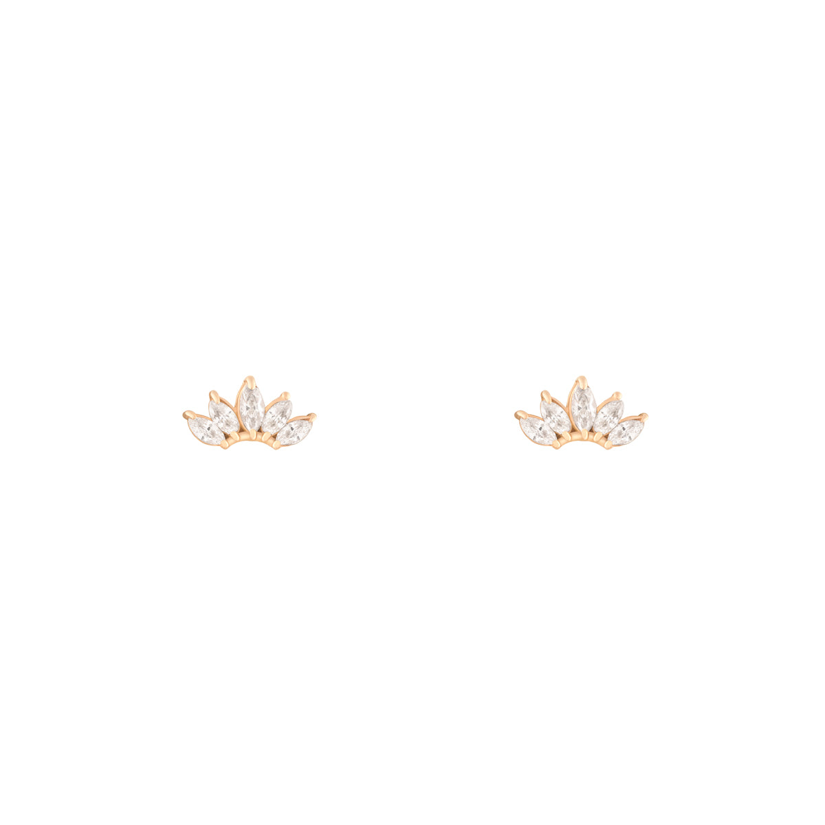 5 Marquise Stud Earring