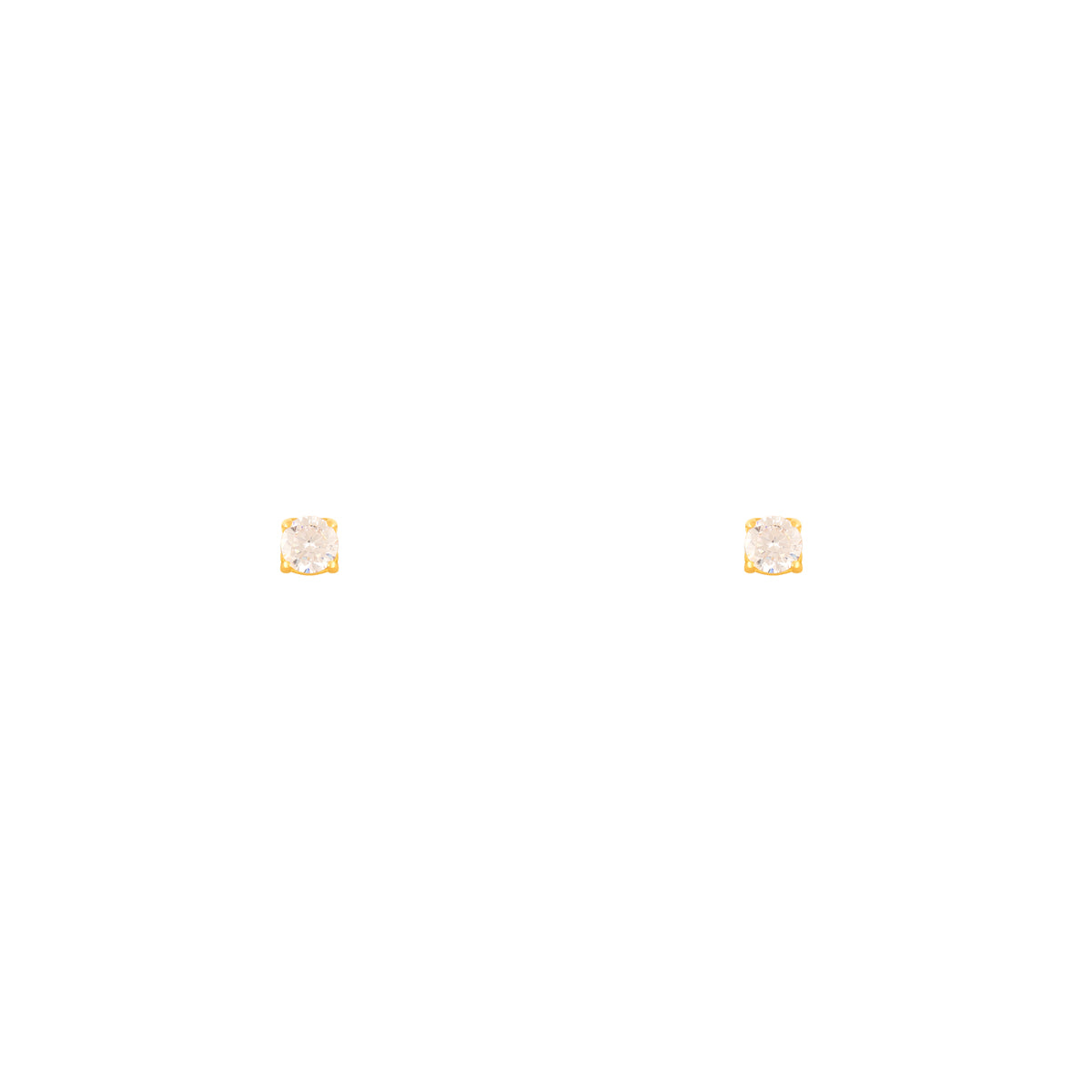 White Luna Stud Earring