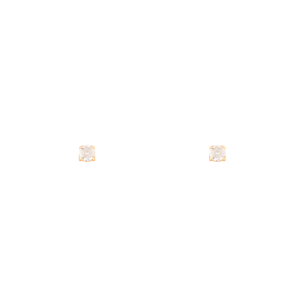 White Luna Stud Earring